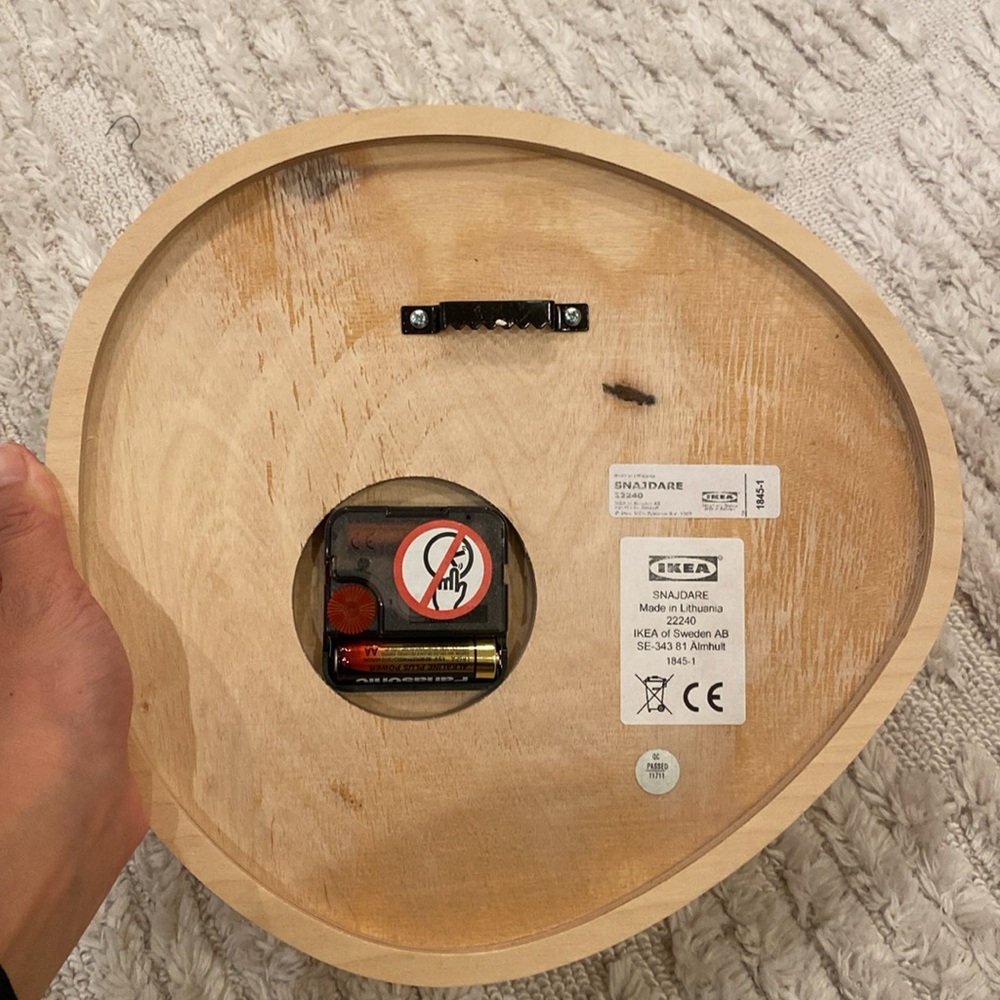 Ikea Wooden Clock - Picture 4 of 4